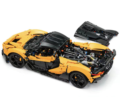 Joycrown McLaren Car Building Blocks, 1:8 Super Car Building Blocks Collectible Sports Model, Ideal Display Decoration for Home or Office, Suitable for Ages 14+, Yellow [4200+ Pcs]