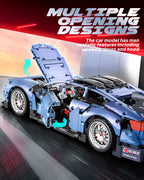 Sports Car Building Set, 1:10 Scale M4 Racing Technic Car for Adults Collectible Cars Set to Build, Build and Display Model for Home or Office Décor, Gift for Boys Age 14+ (2280 Pcs)