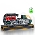 V12 Engine Kits That Runs, Build Your Own V12 Engine Building Set with Motor and Battery, STEM Physical Science Educational Toy for Adults Kids Age 14+,No Box (2322PCS)