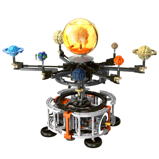 Joycrown Solar System Building Set for Kids, STEM Toys with Rotatable Handle Gears, Space Toys for Home or School Science Learning, Birthday Gifts for Boys Girls Aged 6+(1282pcs)