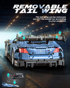 Sports Car Building Set, 1:10 Scale M4 Racing Technic Car for Adults Collectible Cars Set to Build, Build and Display Model for Home or Office Décor, Gift for Boys Age 14+ (2280 Pcs)