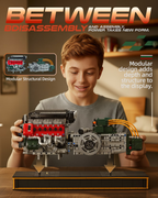 V12 Engine Kits That Runs, Build Your Own V12 Engine Building Set with Motor and Battery, STEM Physical Science Educational Toy for Adults Kids Age 14+,No Box (2322PCS)
