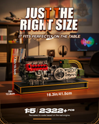 V12 Engine Kits That Runs, Build Your Own V12 Engine Building Set with Motor and Battery, STEM Physical Science Educational Toy for Adults Kids Age 14+,No Box (2322PCS)