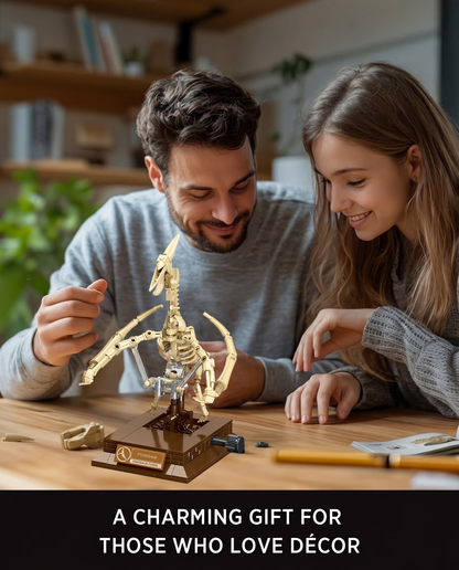 Joycorwn Pterosaur Dinosaur Fossil Model Building Set with Movable Joints, Gear-Driven Movement and Display Base, Display Models Collectible Gift for Dinosaur Fossil Enthusiasts(188 PCS)