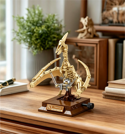 Joycorwn Pterosaur Dinosaur Fossil Model Building Set with Movable Joints, Gear-Driven Movement and Display Base, Display Models Collectible Gift for Dinosaur Fossil Enthusiasts(188 PCS)