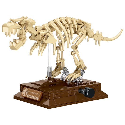 Joycorwn T-Rex Dinosaur Fossil Model Building Set with Movable Joints, Gear-Driven Movement and Display Base, Display Models Collectible Gift for Dinosaur Fossil Enthusiasts(289 PCS)