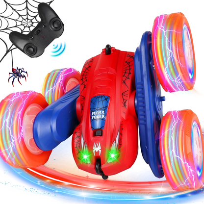 Joycrown Spider RC Stunt Car 4WD Remote Control Car, Double-Sided Driving 360 Degree Flip Rotating Monster Car, Christmas Birthday Party Gifts Toys for Kids Aged 3+