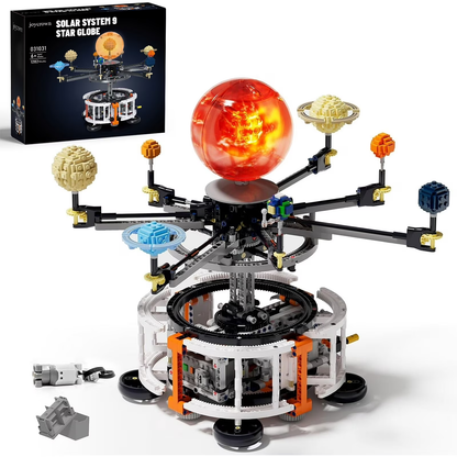 Joycrown Solar System Building Set for Kids, STEM Toys with Rotatable Handle Gears, Space Toys for Home or School Science Learning, Birthday Gifts for Boys Girls Aged 6+(1282pcs)
