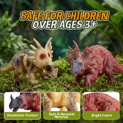 Joycrown Dinosaur Toys for Kids 34PCS Realistic Dinosaurs Figures with Eggs,Trees Playset,Gift for Toddlers Boys & Girls (Age 3+)