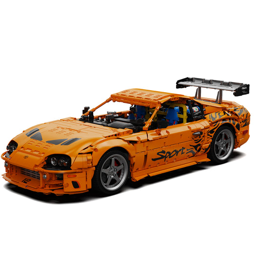 Joycrown Supra A80 1:8 Scale Large Model Car Building Kit, Collectible Sports Car Model for Adults and Teens 14+, Display Model Toy, Orange(4508+PCS)