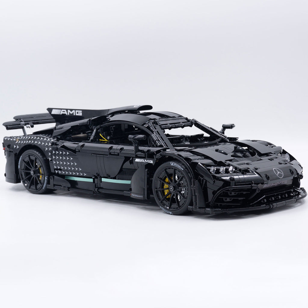 AMG-ONE Model Car Building Kit with Remote Control,1:8 Scale, Adult Collectible Decoration, the Perfect Gift for Racing Fans Age 14+, Silver (3295+pcs)